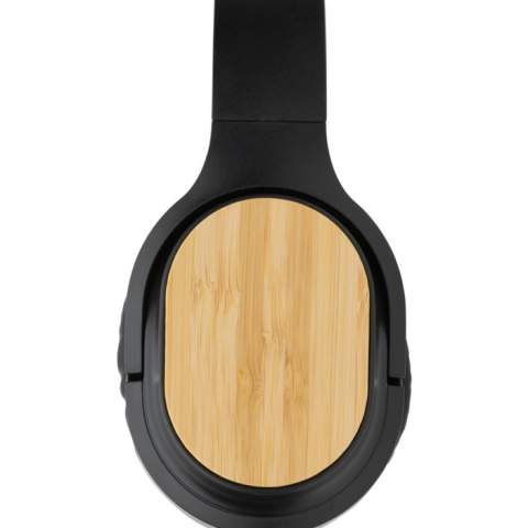 Comfortable and durable wireless headphone that uses BT5.1 for super smooth connection and long lasting playtime. Made with RCS (Recycled Claim Standard) certified recycled materials. With FSC® 100% bamboo design detail on the ear pads. Total recycled content: 66 % based on total item weight. RCS certification ensures a completely certified supply chain of the recycled materials. The over ear design of the earbuds allows a perfect sound experience. Foldable design for easy storage.The built-in 200 mah lithum battery that allows a play time up to 5 hours and can be fully re-charged in 2 hours. Operating distance up to 10 metres. Including mic to answer phone calls. Including RCS certified recycled TPE charging cable. Packed in FSC® mix packaging.<br /><br />HasBluetooth: True<br />NumberOfSpeakers: 2<br />PVC free: true