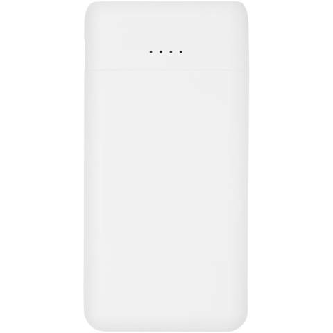 Batterie de secours de poche avec une batterie haute densité de 5 000 mAh. Entrée Type-C (5 V / 2 A), et double sortie USB-A (5 V / 2 A). Câble de chargement en plastique TPE sans PVC inclus. Livrée dans un coffret cadeau Avenue.