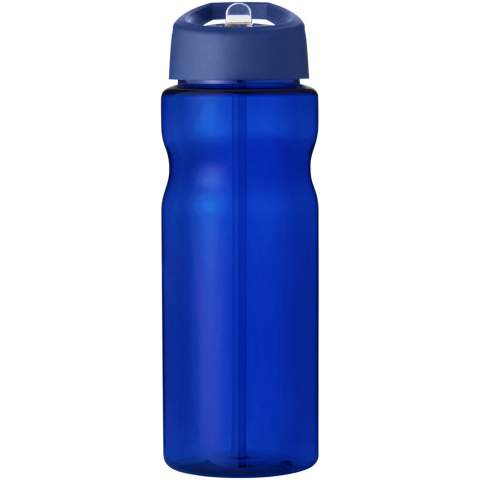 Single-wall sport bottle with ergonomic design. Bottle is made from recyclable PET material. Features a spill-proof lid with flip-top drinking spout. Volume capacity is 650 ml. Mix and match colours to create your perfect bottle. Contact customer service for additional colour options. Made in the UK. Packed in a home-compostable bag. BPA-free.