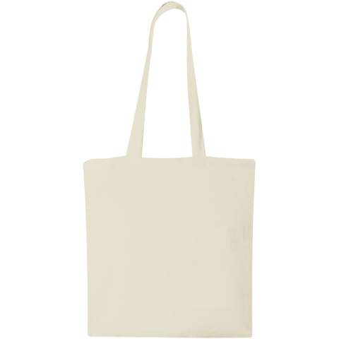 The Madras tote bag is the perfect bag to give away during any event, conference or to use as a shopping bag for small groceries. The cotton density of 140 g/m² cotton makes the bag sturdy, long-lasting and suitable to carry heavy items in the main compartment. With the 30 cm long shoulder handles this tote bag is easy to carry around. Made in India and OEKO-Tex certified. Resistance up to 5kg weight.