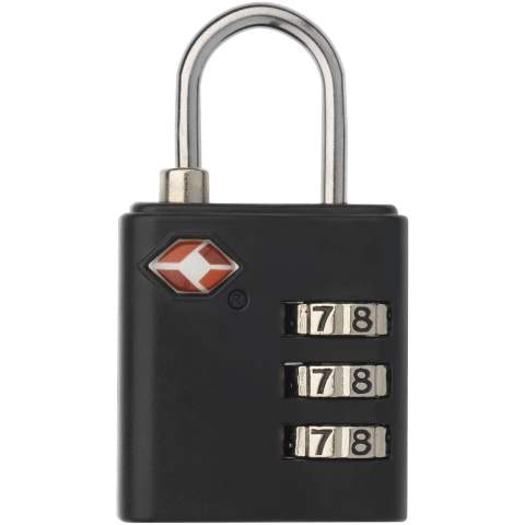 Protect your luggage while traveling with this TSA approved 3 digit lock. If the TSA needs to check your luggage in your absence, they can open it using their own master key, without breaking the lock.