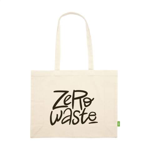 WoW! Stevige ECO winkeltas van 100% organisch kwaliteitskatoen (180 g/m²). Met lange hengsels. Deze boodschappentas is de perfecte vervanging voor plastic tasjes voor eenmalig gebruik. Inhoud ca. 19 liter.