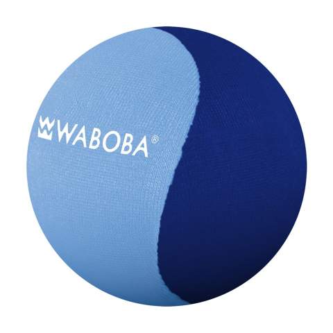 Water bouncing ball of the Waboba Brand. Waboba stands for Water Bouncing Ball. This small but powerful ball bounces fast, far and up to 4 meters high on the surface of the water. This ball guarantees entertainment and fun in the swimming pool, in the sea and wherever there is water. The ball is waterproof, floats and has a high-quality gel core with a Lycra exterior. This product has a worldwide patent.