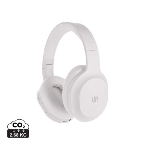 Casque audio pliable avec la technologie ANC qui vous permet de bloquer tout bruit indésirable autour de vous. Grâce au son de haute qualité, vous pourez écouter votre musique, podcast ou vidéo préférés. Confortable avec ses coussins extra doux. La batterie a une autonomie de 20 heures. Avec un microphone et une fonction pour répondre aux appels. Degré ANC : Jusqu'à 25DB. Les articles Urban Vitamin sont fabriqués sans PVC et emballés dans des emballages à faible teneur en plastique.<br /><br />HasBluetooth: True<br />PVC free: true