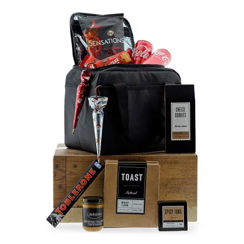 Cooler bag full of treats Christmas hamper