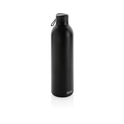 The Avior RCS Recycled stainless steel vacuum bottle is designed for long-lasting enjoyment of your drinks! The double-wall recycled stainless steel vacuum construction keeps beverages chilled for up to 20 hours or warm for up to 10 hours. This bottle fits most standard car cup holders so you can bring it with you anywhere. Made with RCS (Recycled Claim Standard) certified recycled materials. RCS certification ensures a completely certified supply chain of the recycled materials. Total recycled content: 86% based on total item weight. BPA free. Capacity 1000ml. Including FSC®-certified kraft packaging. Repurpose the box into a phone holder, pencil holder or flower pot!<br /><br />HoursHot: 10<br />HoursCold: 20