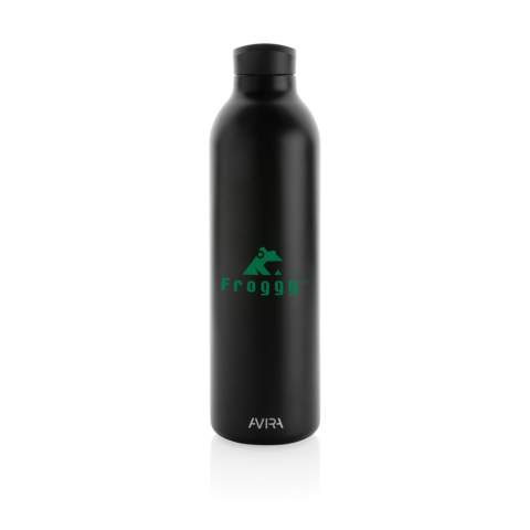 The Avior RCS Recycled stainless steel vacuum bottle is designed for long-lasting enjoyment of your drinks! The double-wall recycled stainless steel vacuum construction keeps beverages chilled for up to 20 hours or warm for up to 10 hours. This bottle fits most standard car cup holders so you can bring it with you anywhere. Made with RCS (Recycled Claim Standard) certified recycled materials. RCS certification ensures a completely certified supply chain of the recycled materials. Total recycled content: 86% based on total item weight. BPA free. Capacity 1000ml. Including FSC®-certified kraft packaging. Repurpose the box into a phone holder, pencil holder or flower pot!<br /><br />HoursHot: 10<br />HoursCold: 20