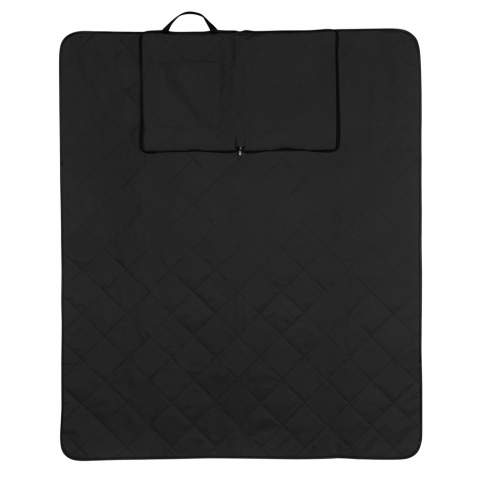 This beautiful quilted picnic blanket features 100% recycled PET materials. The large pocket on the front displays your logo proud and will make carrying your essentials a breeze. The blanket measures 145 x130 cm unfolded. Incorporating the AWARE™ tracer that validates the genuine use of recycled materials. 2% of proceeds of each Impact product sold will be donated to Water.org.