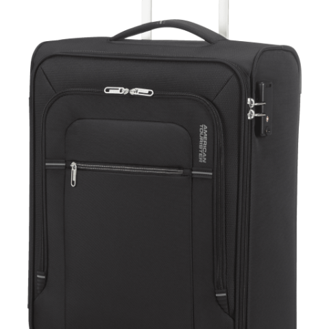 De Crosstrack serie van American Tourister bestaat uit lichtgewicht koffers die ondanks hun gewicht van perfecte kwaliteit zijn. De collectie is gemaakt van polyester dat zich kenmerkt als licht en erg sterk. In het ruime hoofdcompartiment, dat uitbreidbaar is middels een rits, is bagage gemakkelijk op te bergen en blijft de bagage op zijn plek dankzij twee inpakriemen. Je neemt de koffer gemakkelijk overal mee naar toe dankzij de vier soepele wielen, twee handvatten en de trekstang. Dankzij het geïntegreerde TSA-slot kun je zorgeloos reizen van en naar de VS.