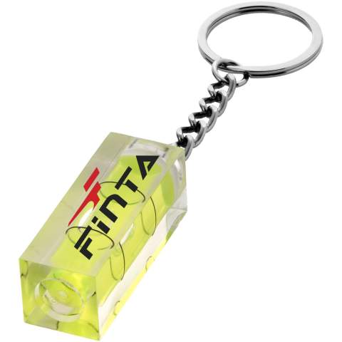 Spirit level keychain.