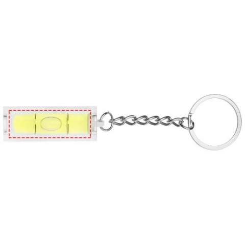 Spirit level keychain.