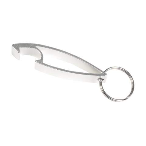 Sleutelhanger met lichtgewicht, aluminium flesopener.