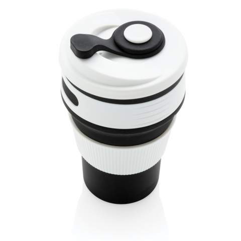 This portable and collapsible cup made out of 100% food grade silicone material is non stick, flexible and easy to clean. Space saving and therefore perfect for outdoor or travelling. Dishwasher safe and BPA free. Clean with boiling water for a few minutes before first use. Content 350 ml.