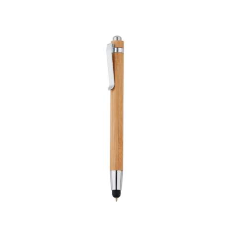 Bamboe touch pen met geintegreerde stylus en balpen.