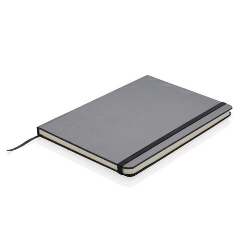 Plain A5 hardcover standard notebook with elastic closure and bookmark ribbon. 144 pages of 70g/m2 paper inside. Cream coloured pages. Perfect for sketches, thoughts and passing notes.<br /><br />NotebookFormat: A5<br />NumberOfPages: 144<br />PaperRulingLayout: Plain pages