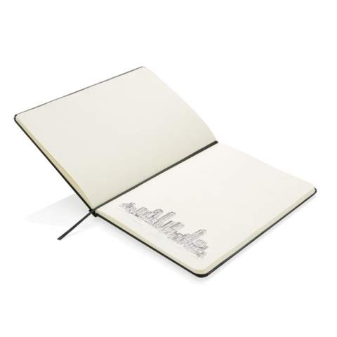 Plain A5 hardcover standard notebook with elastic closure and bookmark ribbon. 144 pages of 70g/m2 paper inside. Cream coloured pages. Perfect for sketches, thoughts and passing notes.<br /><br />NotebookFormat: A5<br />NumberOfPages: 144<br />PaperRulingLayout: Plain pages