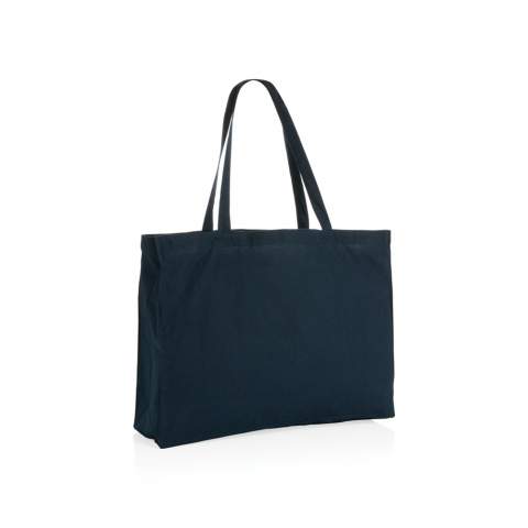 Tell a true story about sustainability and wear it with pride! Carry all your essentials in this functional recycled 145 gsm cotton tote bag. The tote bag features a 14cm gusset for extra storage and is embedded with AWARE™ tracer technology. With AWARE™, the use of genuine recycled fabric materials (70% rcotton/30% rpet) and water reduction impact claims are guaranteed. Save water and use genuine recycled fabrics. If you choose this item you save 860 litres of water. With the focus on water, 2% of proceeds of each Impact product sold will be donated to Water.org. Water savings are based on figures when compared to conventional fibre. This calculated indication is based on reliable LCA data as published by Textile Exchange in their Material Snapshots 2016.<br /><br />PVC free: true