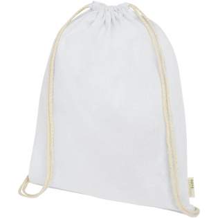 Le sac à dos Orissa avec cordon de serrage est un bon choix comme cadeau lors d'un événement, d'une conférence ou comme sac de gym. Ce sac à cordon de serrage est fabriqué en coton biologique certifié GOTS de 140 g/m². Il est robuste, durable et résiste à un poids maximal de 10 kg. 