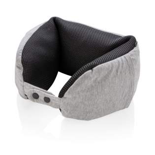 Coussin en microbilles pour le cou. La forme en U de cet oreiller super doux garantit un soutien optimal de la nuque, des épaules et de la tête pendant les longs ou courts trajets.