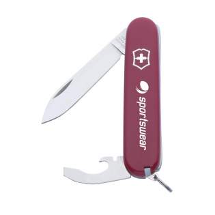 Original Swiss pocket knife from the Victorinox Officer's line; with ABS handle, connecting plates made of hard-anodised aluminium and tools made of 95% recycled steel. 5-pieces with 8 functions: knife, combi tool with can opener, bottle opener, wire stripper and screwdriver, keyring, tweezers and toothpick. Includes instructions and a lifetime guarantee. Victorinox knives are a worldwide symbol for reliability, functionality and perfection. Please note local rules may apply regarding the possession and/or carrying of knives or multitools in public. Each item is individually boxed.