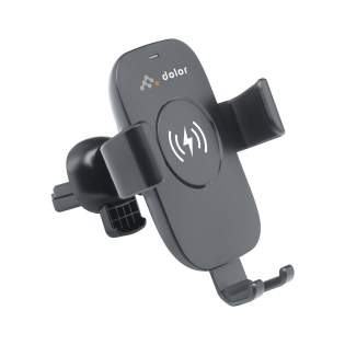 10W universal car phone holder and charger. Made from RCS-certified recycled ABS plastic. This phone holder is easy to fit, adjusts to the size of your phone and can be operated with one hand. Ideal for satellite navigation and for charging your phone whilst on the move. The phone can be placed in a vertical or horizontal position thanks to the 360 ° rotating clip. The 10W wireless charger is compatible with devices that support QI wireless charging (latest generations Android and iPhone). Input; 5V/2A. Wireless output: 5/2A 10W. Includes a TPE micro-USB cable and instruction manual. This product and its accessories are PVC free. Each item is individually boxed.