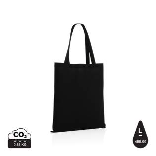 Tell a true story about sustainability and wear it with pride! This versatile 145g cotton totebag is embedded with AWARE™ tracer technology. With AWARE™, the use of genuine recycled fabric materials (70% rcotton and 30% rpet) and water reduction impact claims are guaranteed. Save water and use genuine recycled fabrics. If you choose this item you save between 465 and 531 litres of water, depending on the colour version. With the focus on water, 2% of proceeds of each Impact product sold will be donated to Water.org. Water savings are based on figures when compared to conventional fibre. This calculated indication is based on reliable LCA data as published by Textile Exchange in their Material Snapshots 2016.