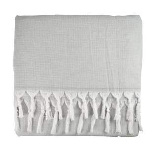 These hammam towels, from the Sophie Muval range, are ideal to take with you to the sauna, on holiday or for a day outdoors. The towels dry quickly and fold up very small. Made of 100% cotton, 300 gr/m², size 100x180 cm.