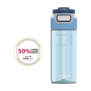 Durable water bottle made by Kambukka® • made of clear and odourless Tritan™ Renew • excellent quality • BPA-free • 3-in-1 lid with 2 drinking positions; just push to take a quick sip, or open it completely to drink just as comfortably as from a mug, without spilling • easy to clean thanks to Snapclean®; just pinch and pull to remove the inner, dishwasher-safe mechanism • universal lid; also fits on other Kambukka® drinking bottles • the lid is heat-resistant and dishwasher-safe • super handy grip • 100% leakproof • capacity 500 ml.
STOCK AVAILABILITY: Up to 1000 pcs accessible within 10 working days plus standard lead-time. Subject to availability.