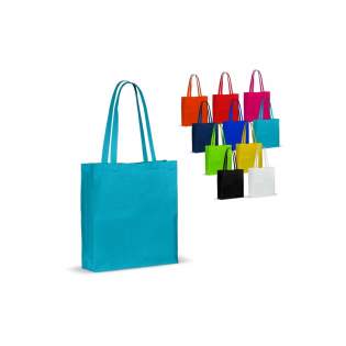 Classic cotton shoulder bag with gusset. Ideal for promotional activities. This OEKO-TEX® certified bag is a sustainable choice.