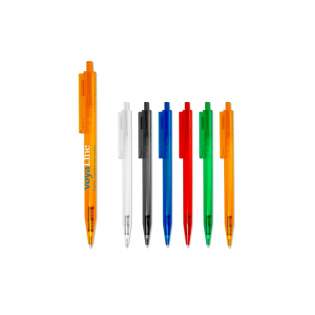 Toppoint design ball pen, made in Germany. This pen has a blue writing X20 refill for 2.5km of writing pleasure. Made with transparent parts.