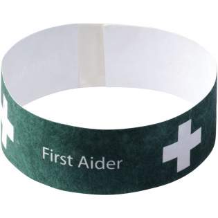A British-made wristband ideal for use at one-off events. The adhesive tab prevents the item from being taken off which makes it the perfect security pass for parties and events.