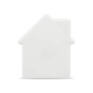 Schöne Pfefferminzdose in Form eines Hauses, mit der Öffnung am Schornstein. Ca. 7g zuckerfreies Pfefferminz. Die Oberfläche ist für einen vollfarbigen Digitaldruck geeignet. Die Produktspezifikationen befinden sich auf der Rückseite der Dose.