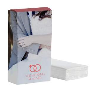 10 zachte 4-laags zakdoekjes in folie met sluitstrip, verpakt in een doosje