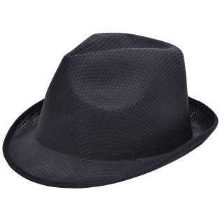 Take on the role of godfather with this promotional version of the mafia hat. Add a coloured ribbon above the edge of the hat for an even more playful effect, including a fun message or your (company) logo. Made of polyester. Extremely economical pricing for large quantities.